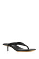Black rubber Sampieri thong mules Black BOTTEGA VENETA (868251V00P5)