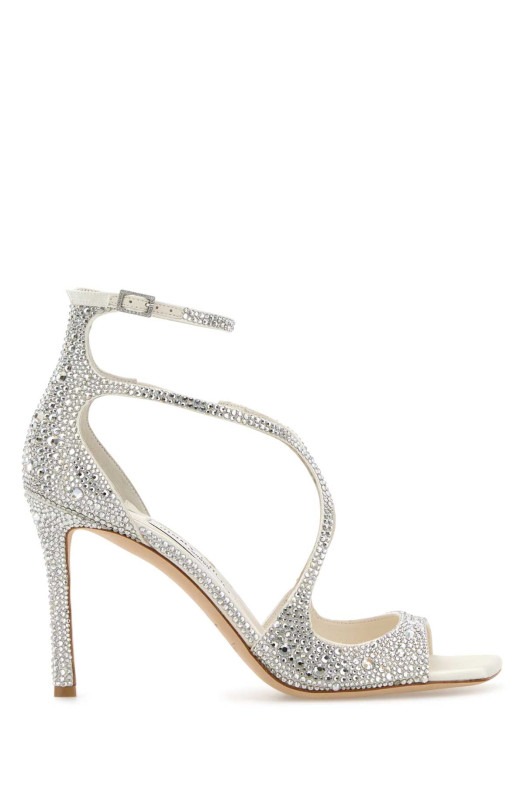 Embellished satin Azia 95 sandals JIMMY CHOO (AZIA95SWQ)