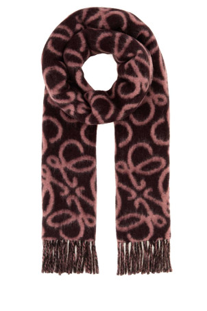Printed alpaca blend scarf LOEWE (FSF4SS1W02)