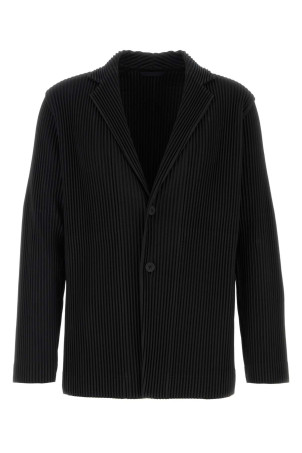 Black polyester blazer HOMME PLISSE' ISSEY MIYAKE (HP66JD155)