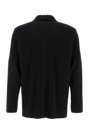 Black polyester blazer HOMME PLISSE' ISSEY MIYAKE (HP66JD155)