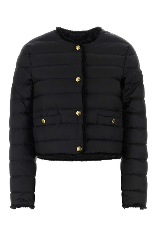 Black nylon Fleurs down jacket Black MONCLER (L10931A00104597YF)