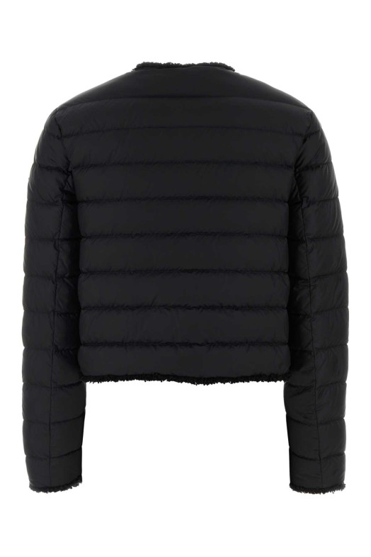 Black nylon Fleurs down jacket Black MONCLER (L10931A00104597YF)