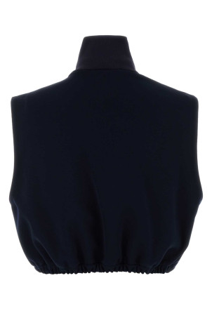 Midnight blue polyester blend top MIU MIU (MT2163SOOO14OA)