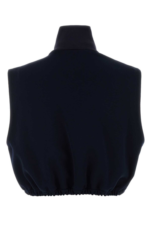 Midnight blue polyester blend top MIU MIU (MT2163SOOO14OA)
