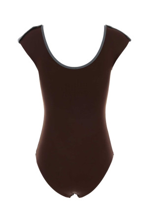 Chocolate stretch nylon Petra swimsuit Brown GIMAGUAS (PETRASWIMSUIT)