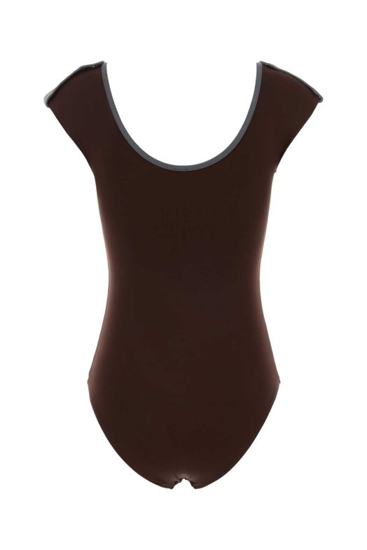 Chocolate stretch nylon Petra swimsuit Brown GIMAGUAS (PETRASWIMSUIT)