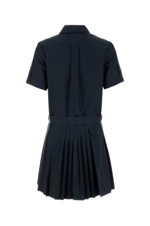 Navy blue cotton blend mini dress Black LOEWE (S359Y09XKP)