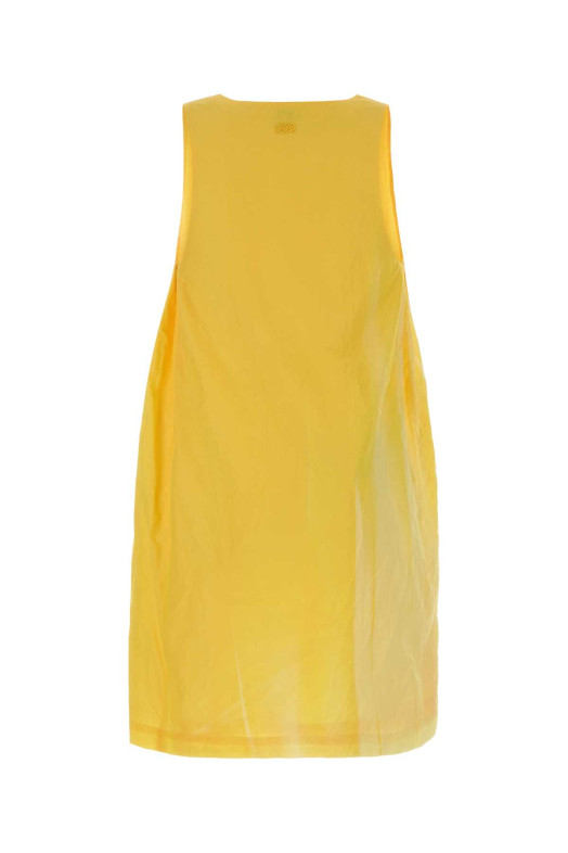 Yellow cotton blend mini dress Yellow LOEWE (S540Y09XVT)