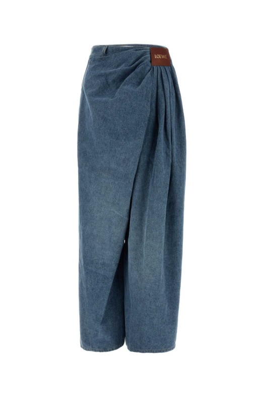 Denim wide-leg jeans Black LOEWE (S540Y11X96)