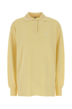 Yellow stretch cashmere blend polo shirt Yellow LOEWE (S540Y14KHJ)