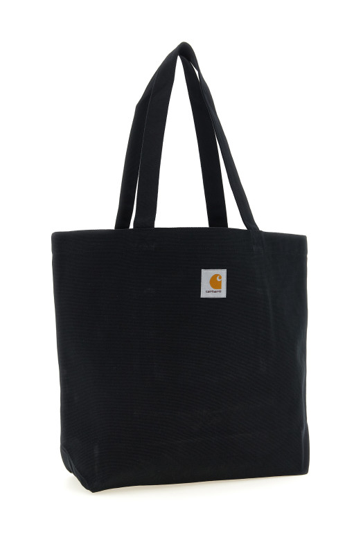 'Canvas Graphic Tote' shopping bag Black