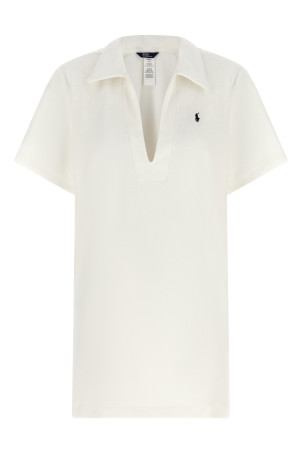 Terry cloth dress White