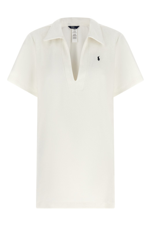 Terry cloth dress White