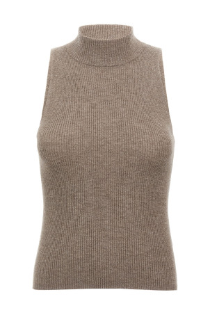 'Sparkling' top Brown