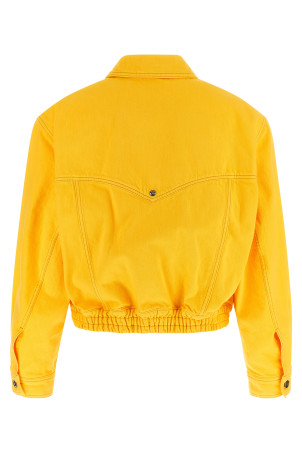 Over denim bluson Yellow