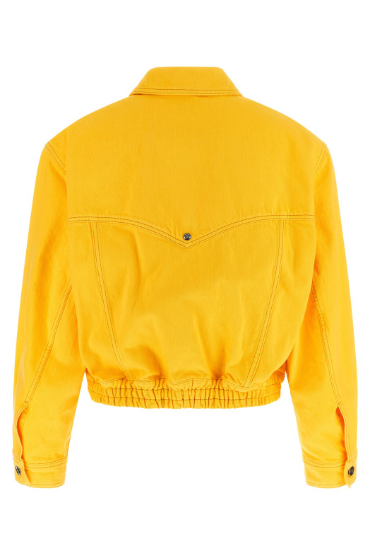 Over denim bluson Yellow