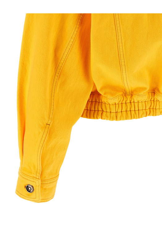 Over denim bluson Yellow