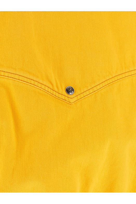 Over denim bluson Yellow