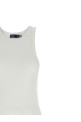 Lace insert dress White