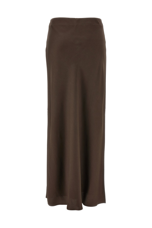 Slit skirt Brown