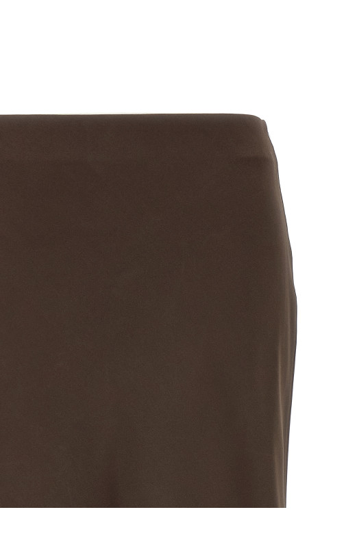 Slit skirt Brown
