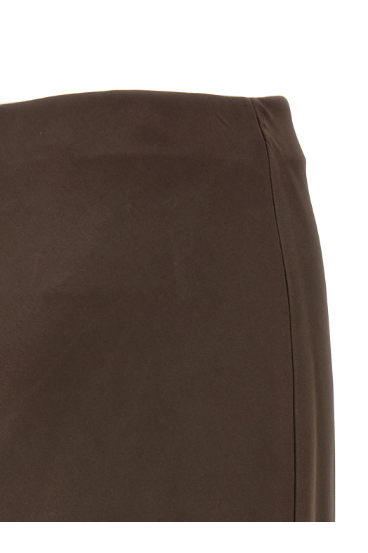 Slit skirt Brown