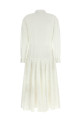 Openwork embroidery dress White