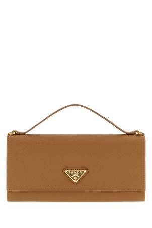 Camel leather wallet PRADA (1MT042QHH)