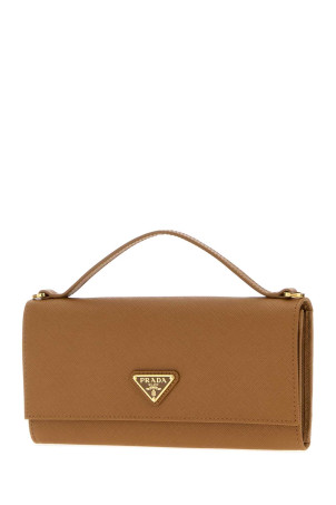 Camel leather wallet PRADA (1MT042QHH)