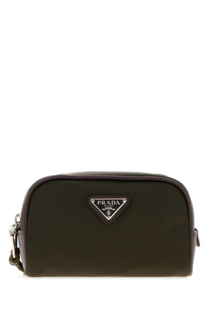 Olive green fabric beauty case PRADA (2NA0032HE1)
