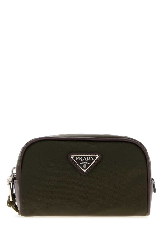 Olive green fabric beauty case PRADA (2NA0032HE1)