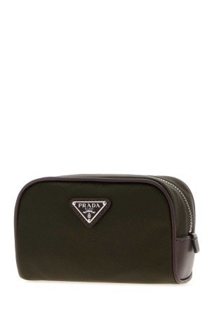 Olive green fabric beauty case PRADA (2NA0032HE1)