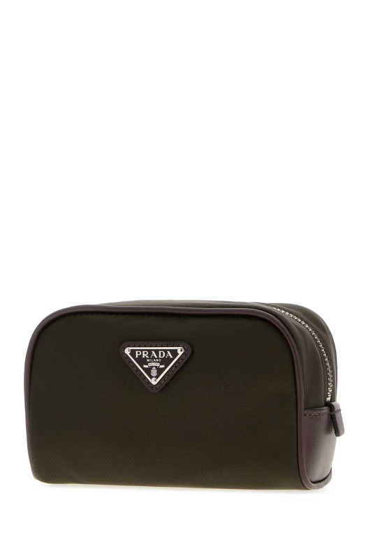 Olive green fabric beauty case PRADA (2NA0032HE1)