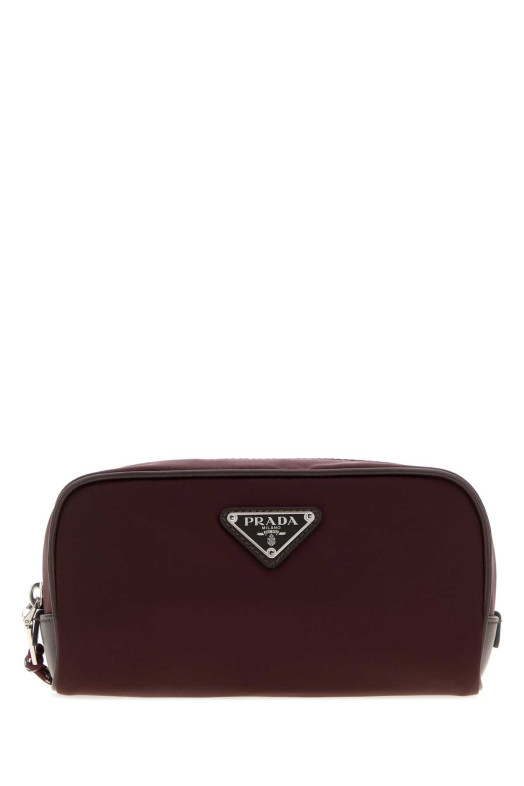 Aubergine fabric beauty case PRADA (2NA0632HE1)