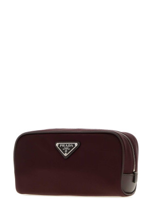 Aubergine fabric beauty case PRADA (2NA0632HE1)