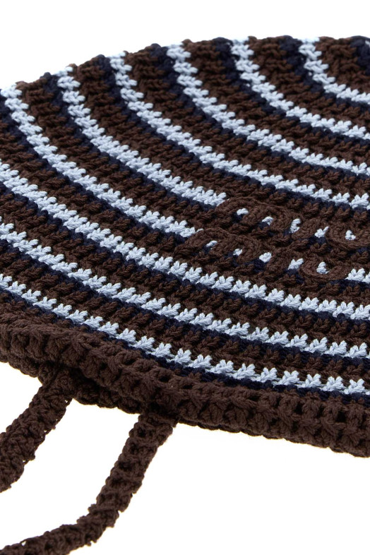 Embroidered crochet bucket hat MIU MIU (5HC3262IH7)