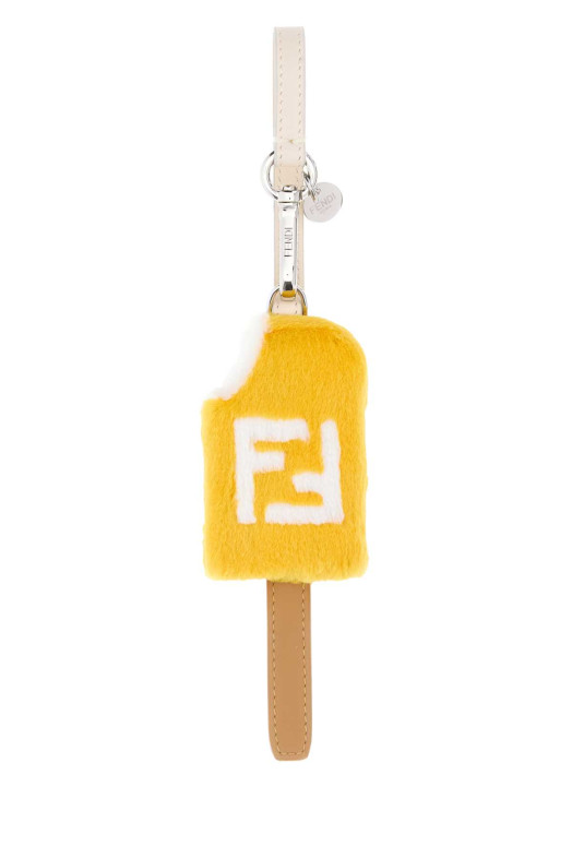 Многоцветный брелок для сумки Gelato из овчины и меха FENDI (7AS341ATAC)
