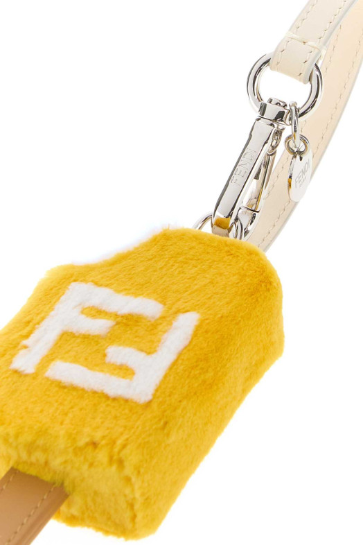 Многоцветный брелок для сумки Gelato из овчины и меха FENDI (7AS341ATAC)