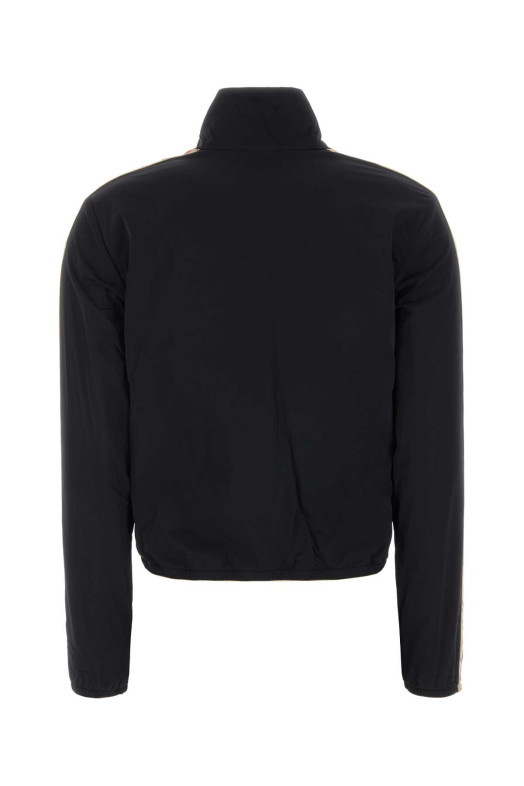 Black stretch nylon reversible jacket Black BURBERRY (8119647)