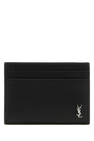 Black leather Tiny card holder Black SAINT LAURENT (847951AAELP)