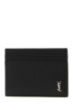 Black leather Tiny card holder Black SAINT LAURENT (847951AAELP)