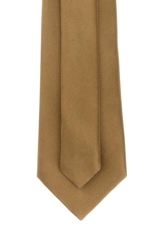 Beige satin tie SAINT LAURENT (8583553Y011)