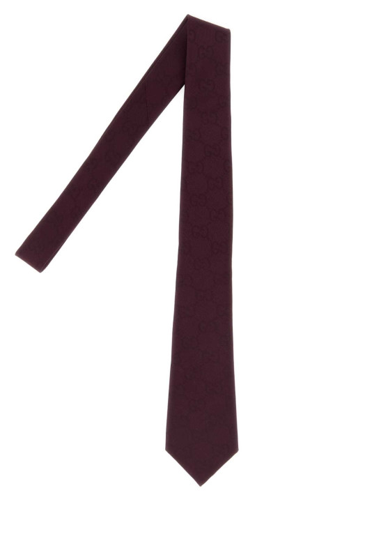 Aubergine jacquard tie GUCCI (8612994E600)