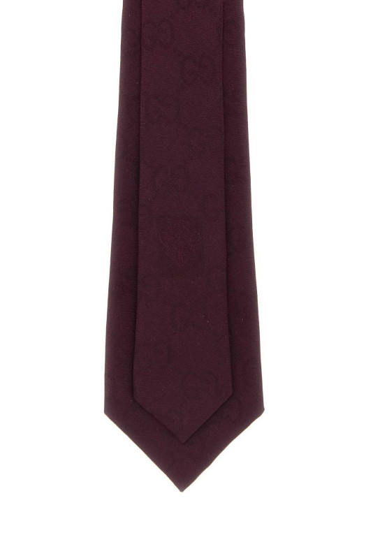 Aubergine jacquard tie GUCCI (8612994E600)