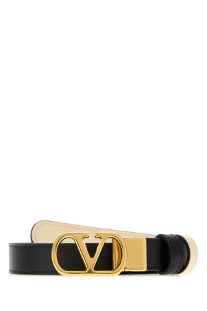 Black leather reversible belt VALENTINO GARAVANI (8W0T0SU8IYR)