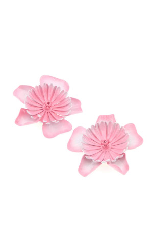 Pink metal ChloÃ© Bloom earrings CHLOE (CH26UJE13VAB)