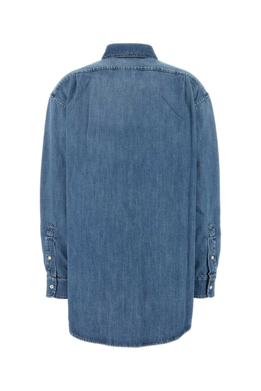 Джинсовая рубашка oversize от MIU MIU (GWC125SOOO17GG)