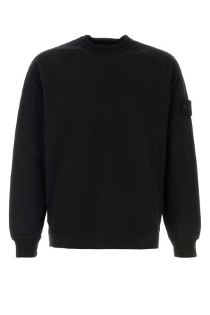 Black stretch cotton t-shirt Black STONE ISLAND (L1S156100064S00F3)