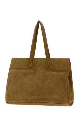 Camel suede maxi shopping bag Brown GIMAGUAS (MAXISHOPPERBAG)